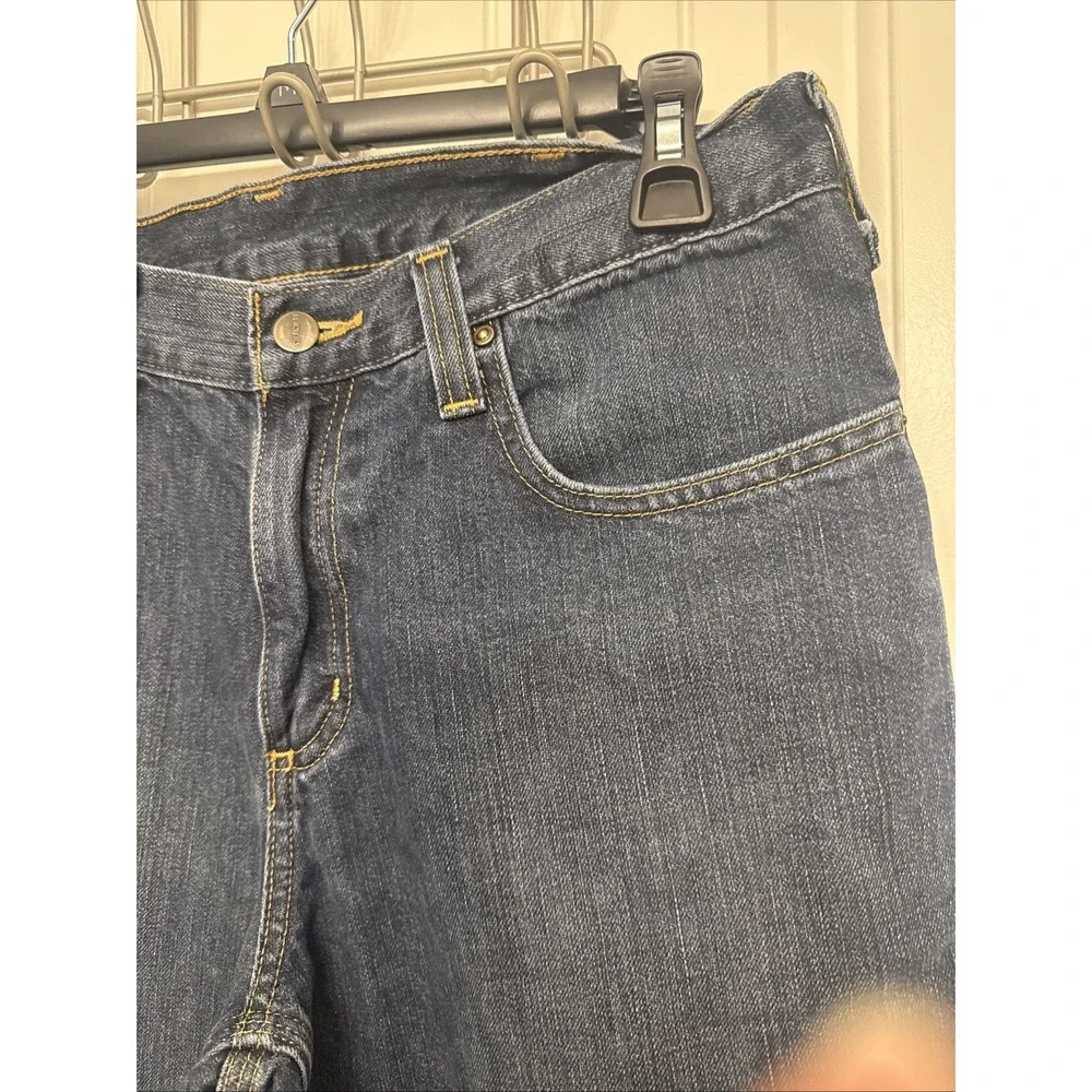 Carhartt Men's Jeans 32x 32 Relaxed Fit Dark Blue